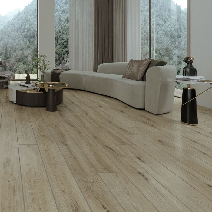 بلاط أرضيات 15×90×1.0 سم - بيج فاتح 