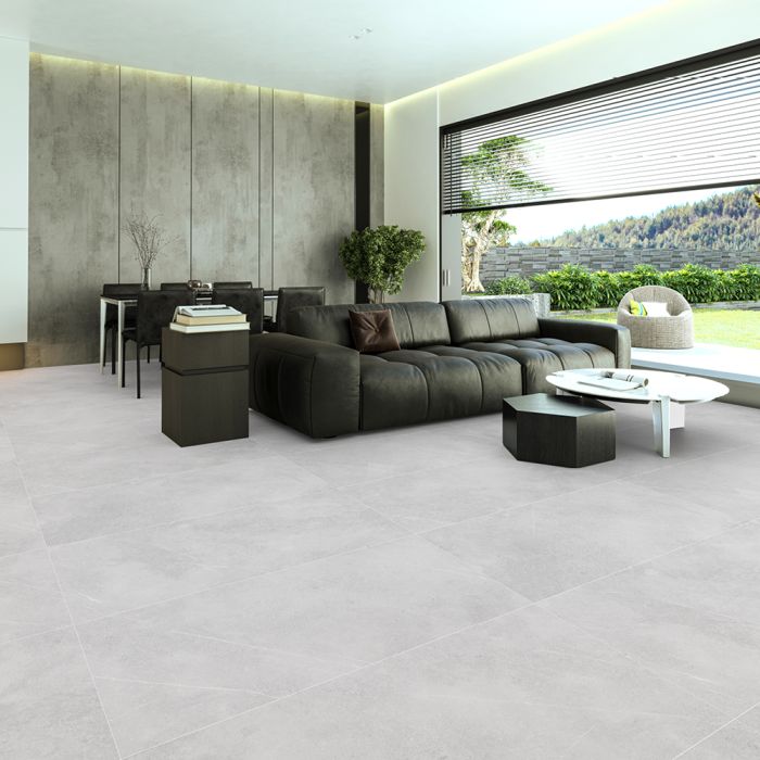 بلاط أرضيات 60×120×1.0 سم - رمادي فاتح 