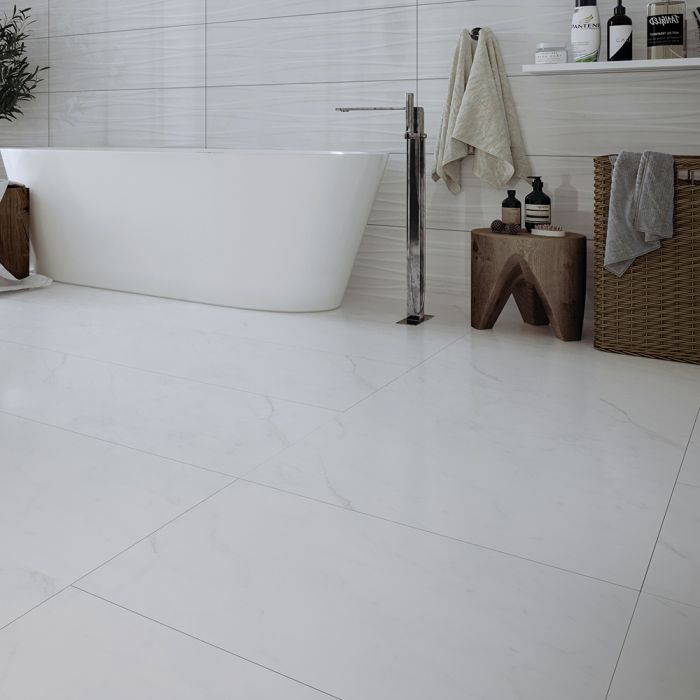 بلاط أرضيات 60×60×1.0 سم - رمادي فاتح 