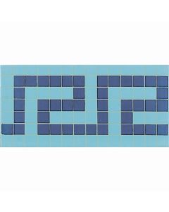 بلاط مسابح 12×24×0.5 سم _ أزرق فاتح