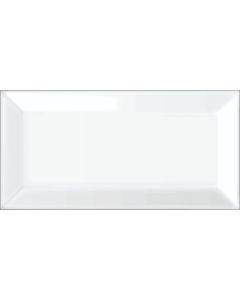 بلاط مترو 10×20×0.8 سم - أبيض