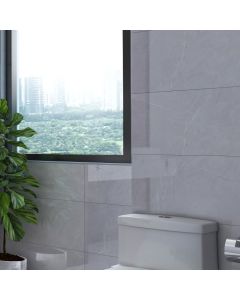 بلاط جدران 30×60×0.9 سم - رمادي فاتح رخامي