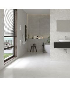 بلاط أرضيات 40×40×1.0 سم - رمادي فاتح 