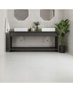 بلاط أرضيات 40×40×1.0 سم - رمادي فاتح 