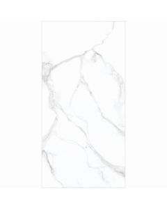 بلاط جدران/ أرضيات بورسلان 60×120×1.3 سم - أبيض رخامي
