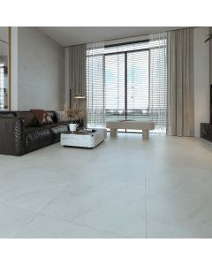 بلاط أرضيات بورسلان 60×60×1.0 سم - رمادي رخامي فاتح 
